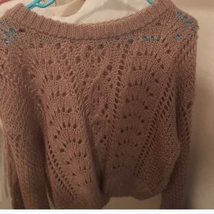 Light pink knit sweater